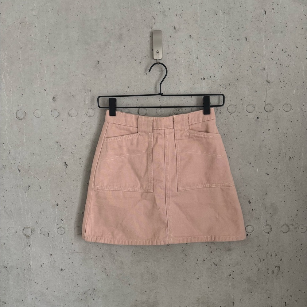UO PINK MINI CARGO SKIRT